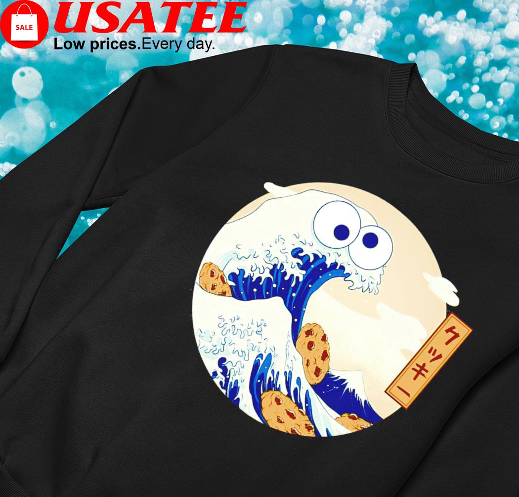 Caitlin yarsky hokusai and cookie monster shirt, hoodie, sweater, long  sleeve and tank top