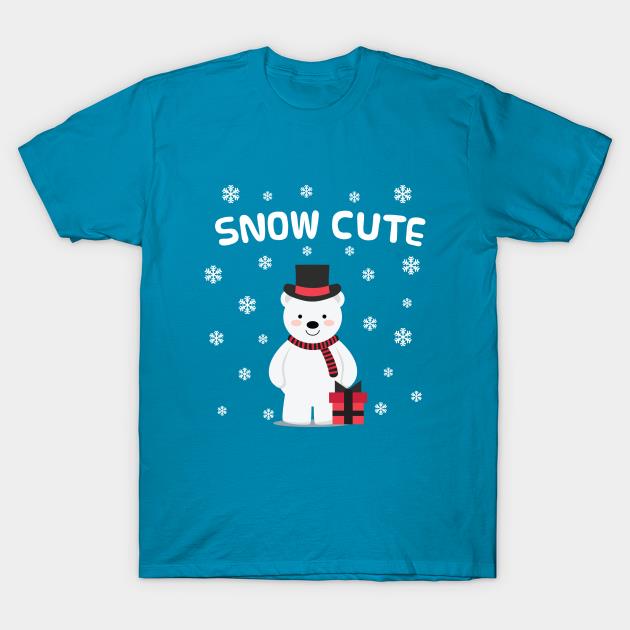 Christmas Bear Snow cute X-mas T-shirt