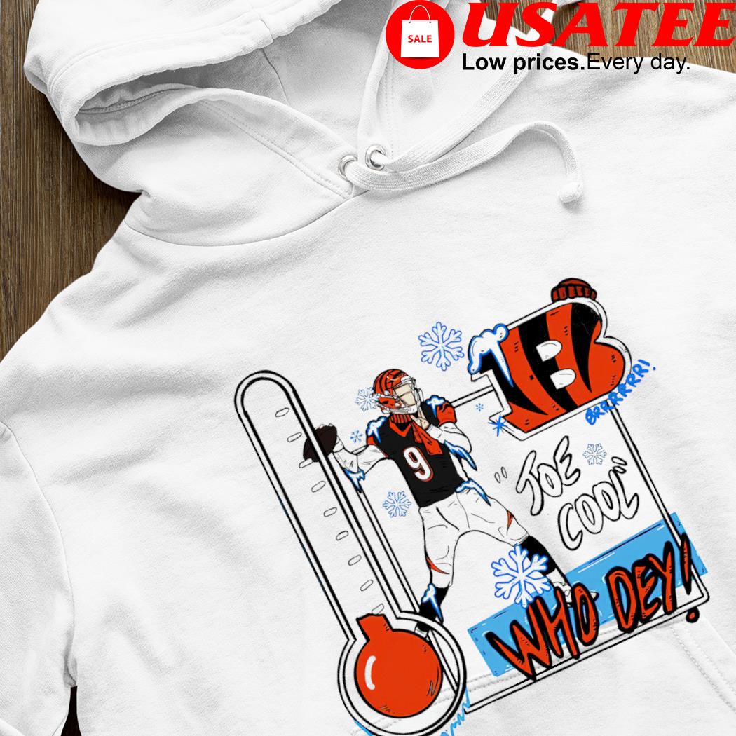 Joe cool who dey Joe Burrow Cincinnati Bengals shirt, hoodie, sweater and  v-neck t-shirt