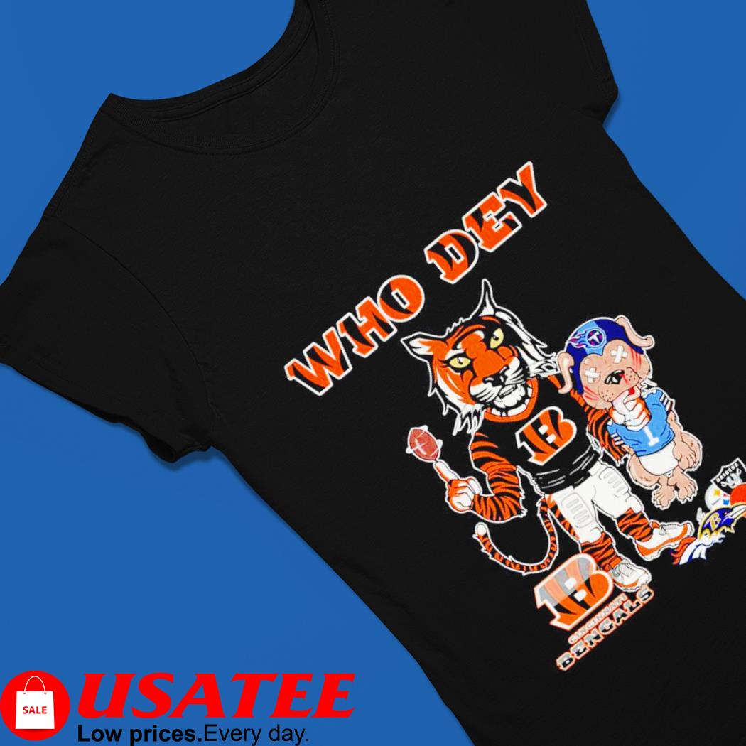 Who Dey Mascot Tiger Cincinnati Bengals Shirt, hoodie, sweater, long sleeve  and tank top