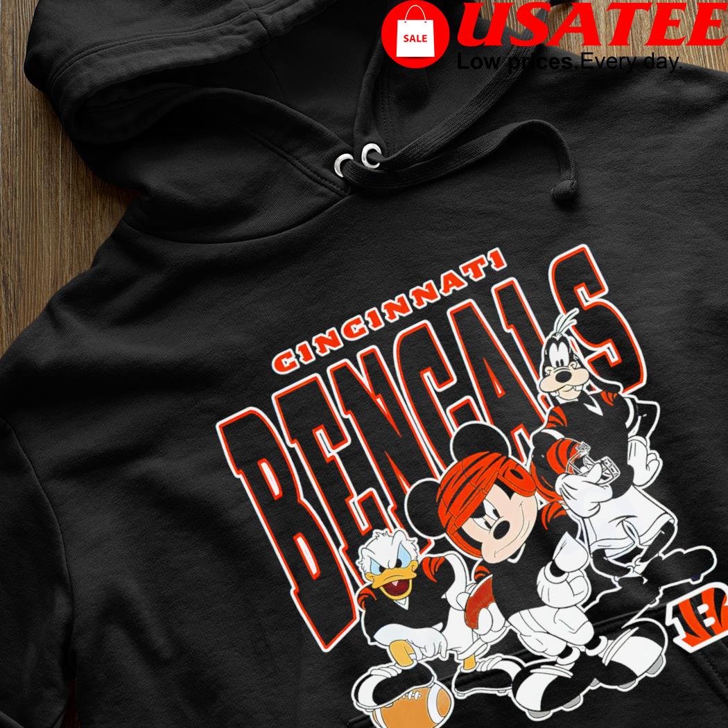 Official cincinnatI bengals disney mickey mouse shirt, hoodie, sweater,  long sleeve and tank top