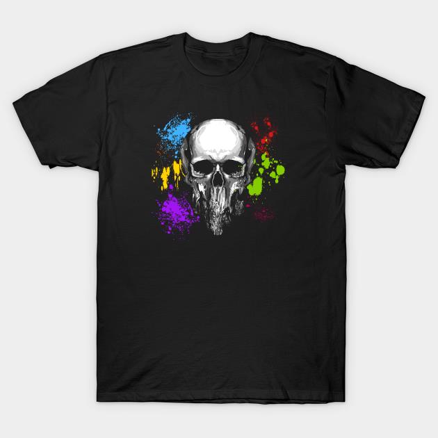 Halloween Skull Spatter T-shirt