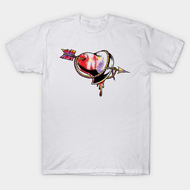 Heart Arrow Armor Love T-shirt