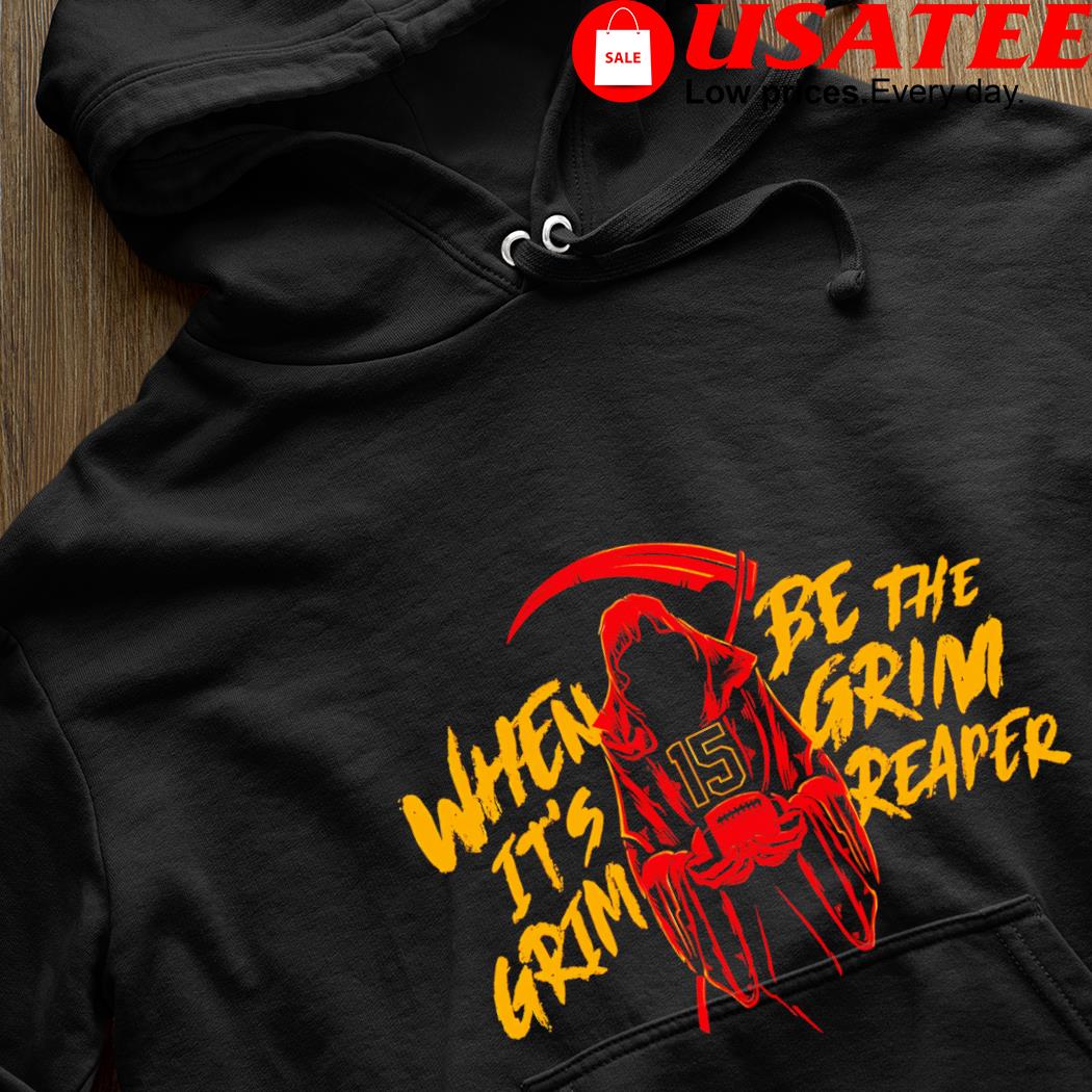 Death Patrick Mahomes when it's grim be the grim reaper shirt