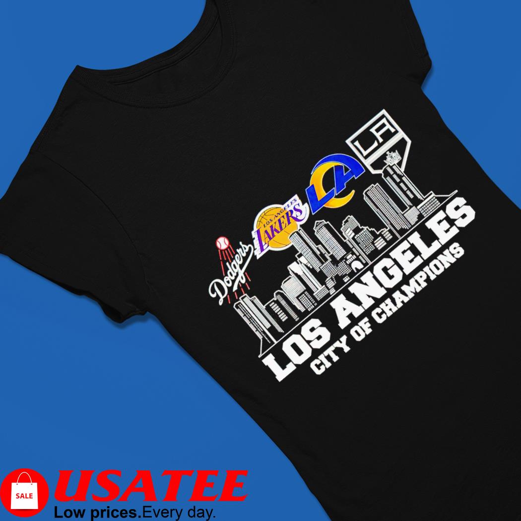 Official Los Angeles City Of Champions Dodgers Lakers Rams Kings shirt,Sweater,  Hoodie, And Long Sleeved, Ladies, Tank Top