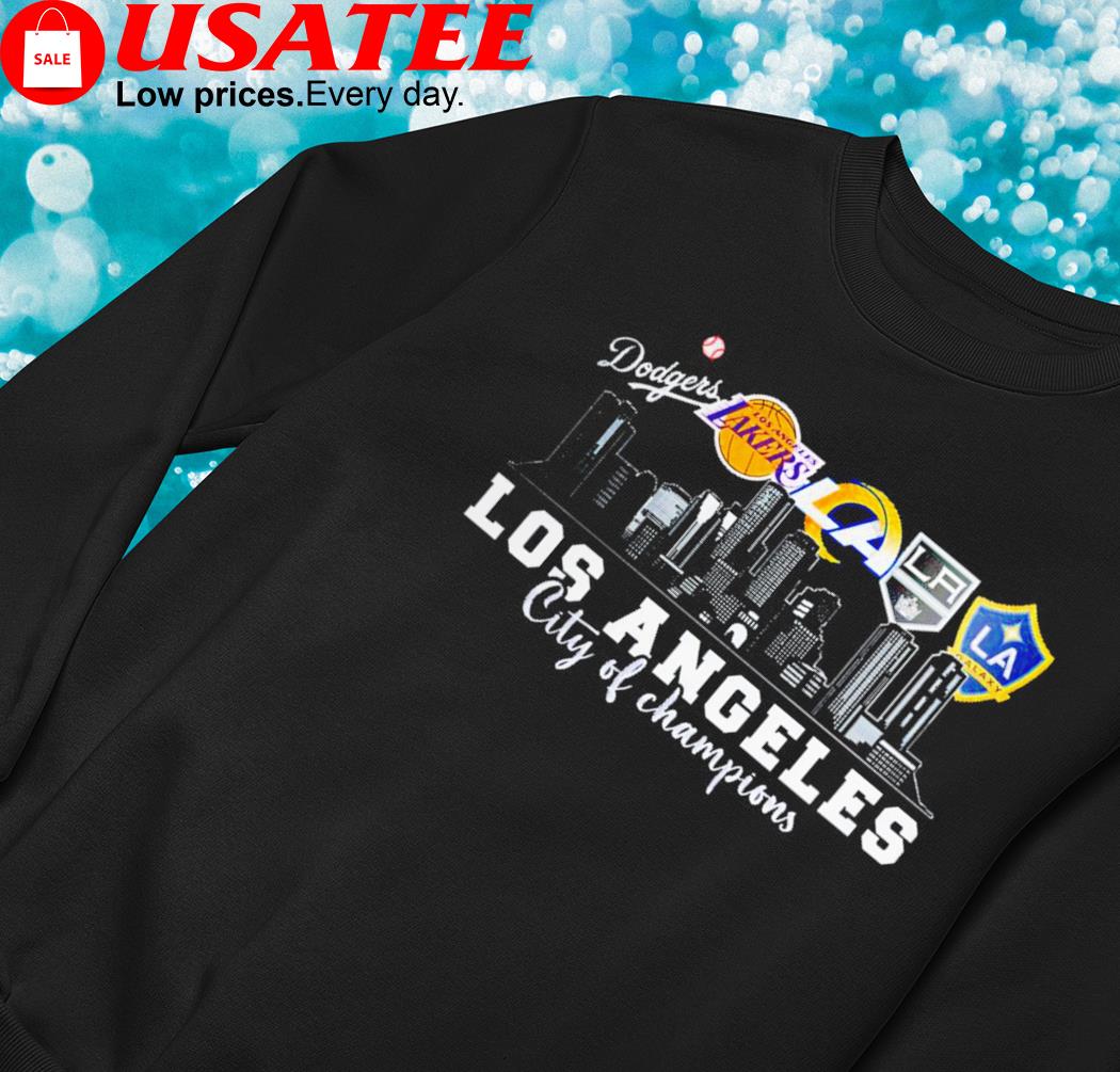 Los Angeles City Of Champions Dodgers Lakers Rams Galaxy T-Shirt