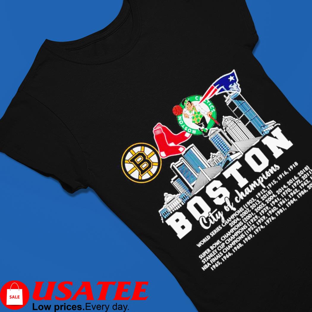 Boston city of champions Bruins Patriots Red Sox Celtics logo shirt,  hoodie, sweater and v-neck t-shirt