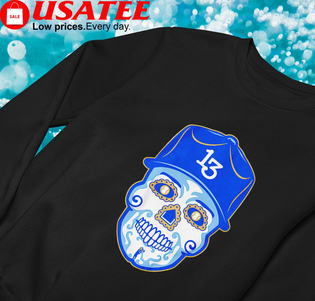 Kansas City Royals Sugar Skull Unisex Raglan Shirt 