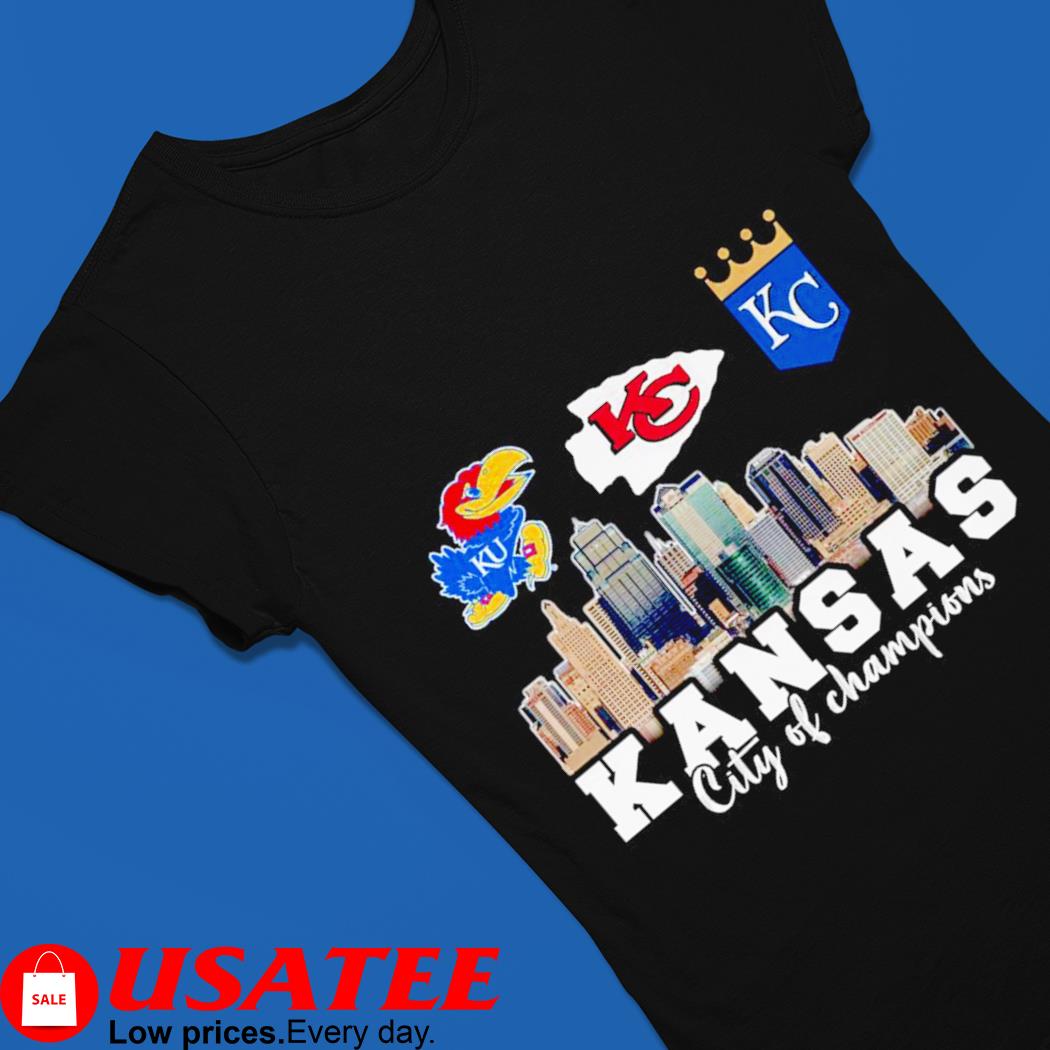 Nice kansas Kansas Jayhawks Kansas City Chiefs and Kansas City Royals shirt,  hoodie, sweater, long sleeve and tank top