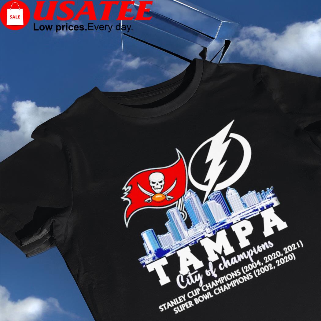 Tampa bay Buccaneers and Lightning Tampa City of champions Stanley Cup and Super  BOWL champions shirt, hoodie, sweater, long sleeve and tank top