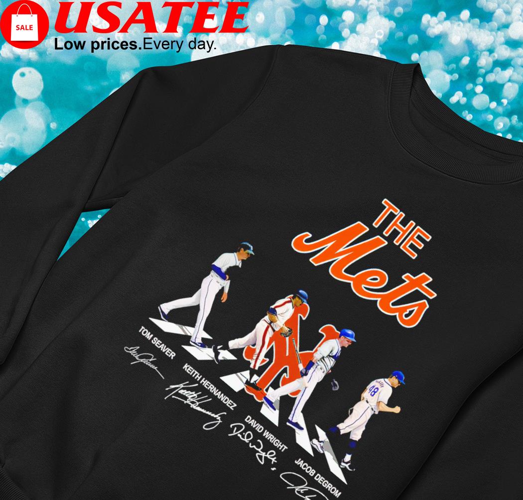 The Mets Tom Seaver Keith Hernandez David Wright Jacob Degrom Abbey Road  signatures shirt, hoodie, sweater, long sleeve and tank top