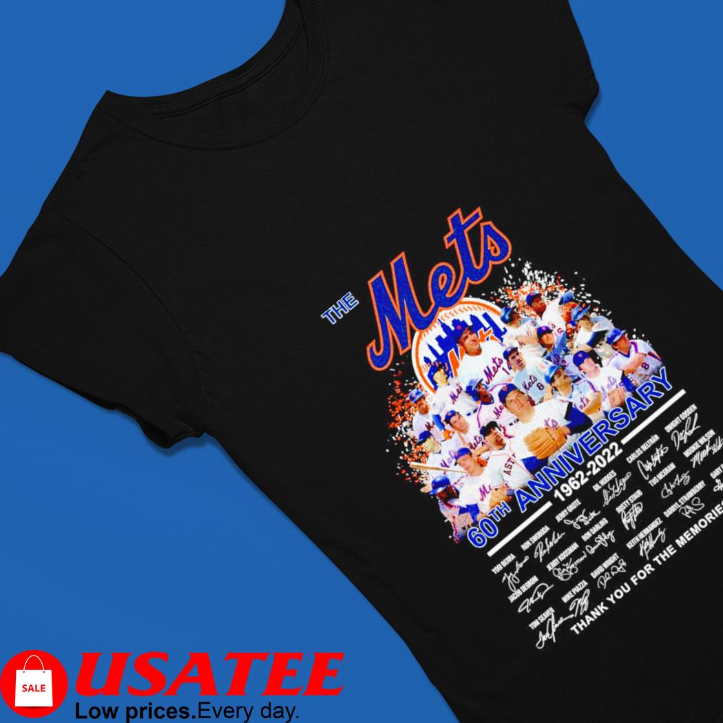New York Mets 60th Anniversary 1962-2022 signatures thank you for