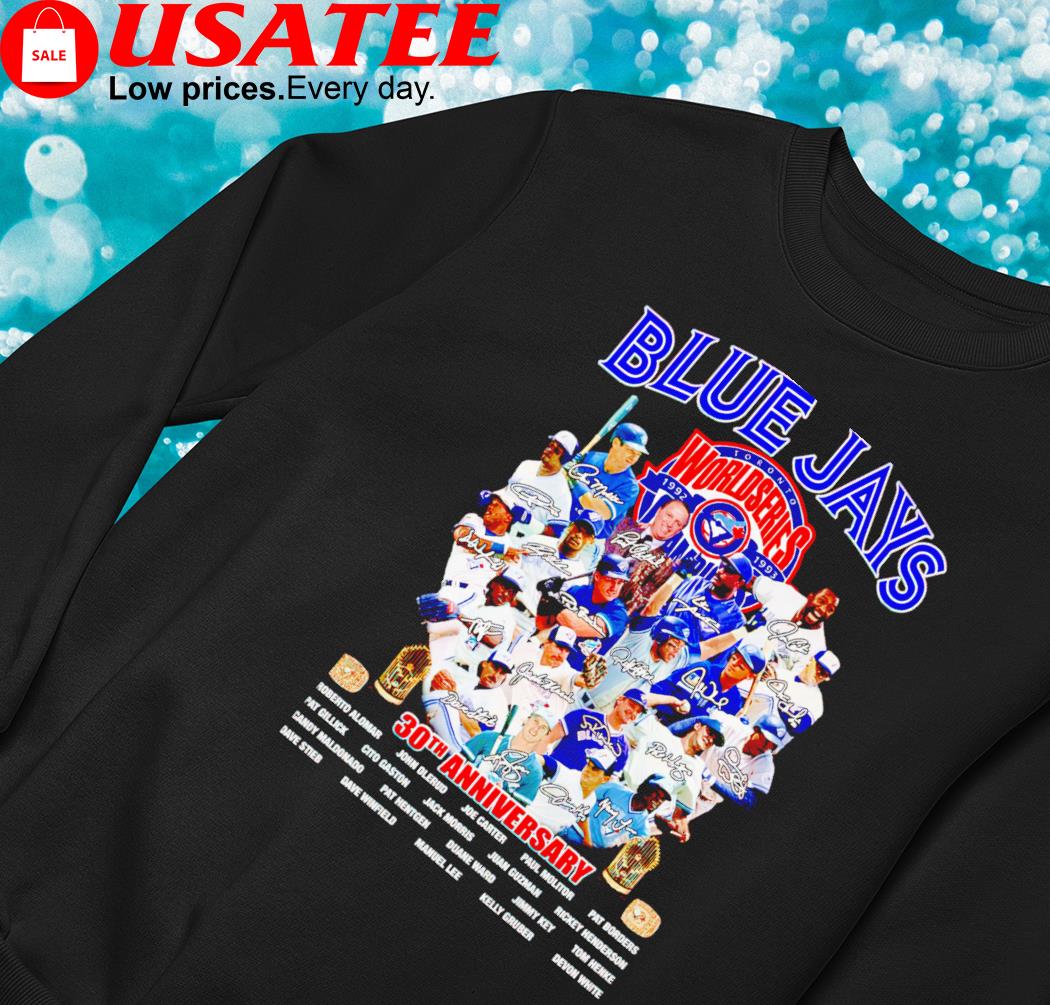 Toronto Blue Jays World Series 30th anniversary signatures shirt