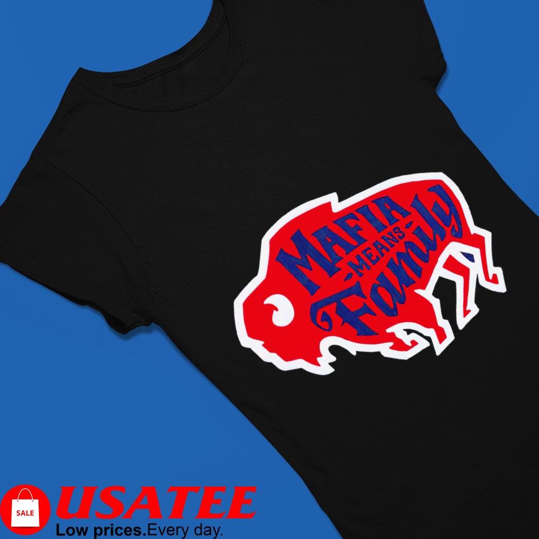 Buffalo Bills x Benny Collab Mafia Means Family T-Shirt