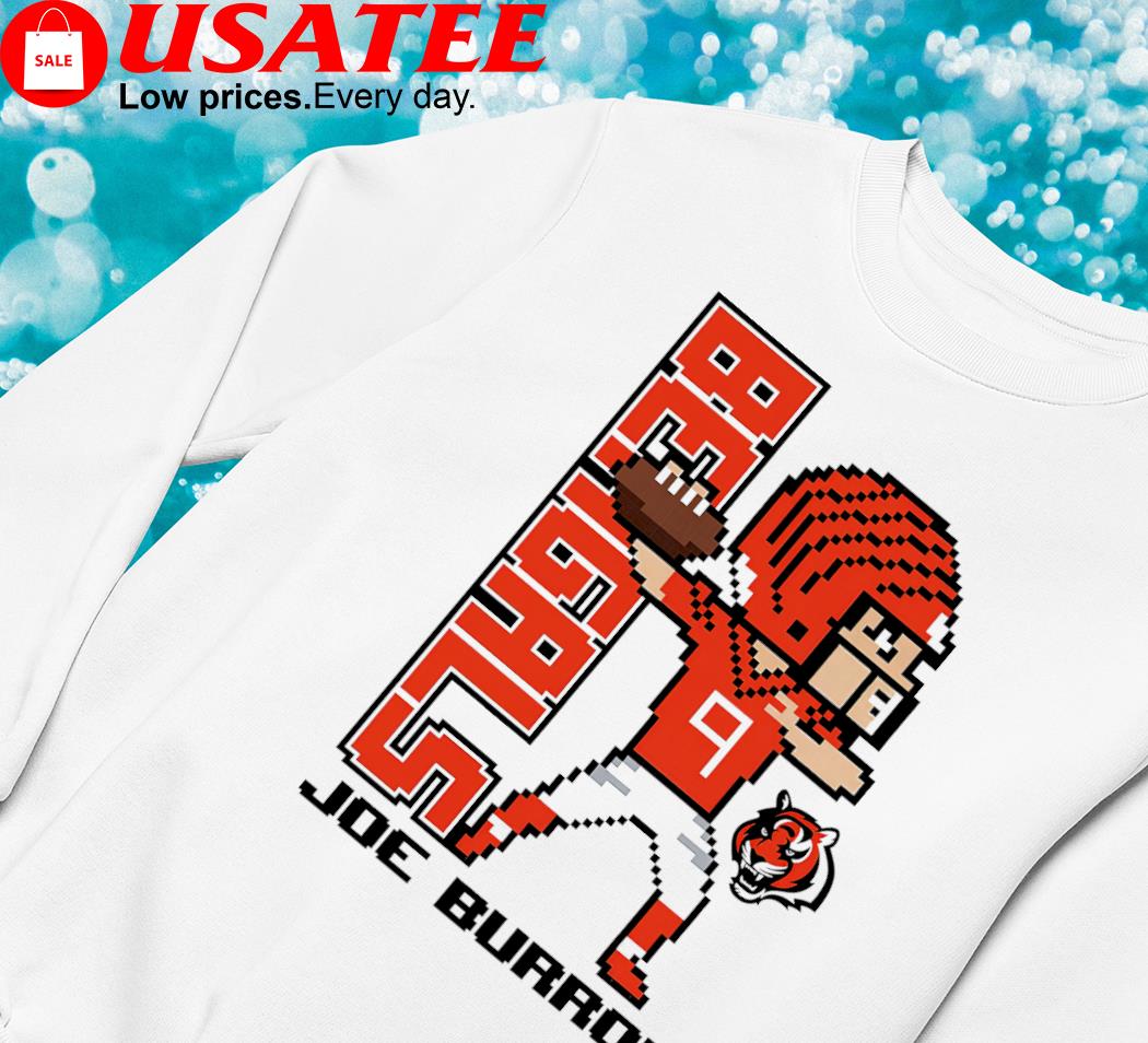 Joe Burrow Cincinnati Bengals Youth Pixel Player 2.0 shirt, hoodie,  sweater, long sleeve and tank top