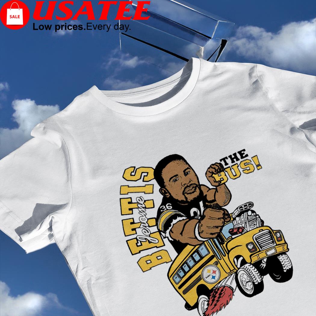 Vintage Pittsburgh Steelers Jerome Bettis Taking the Bus Home T-Shirt Sz M