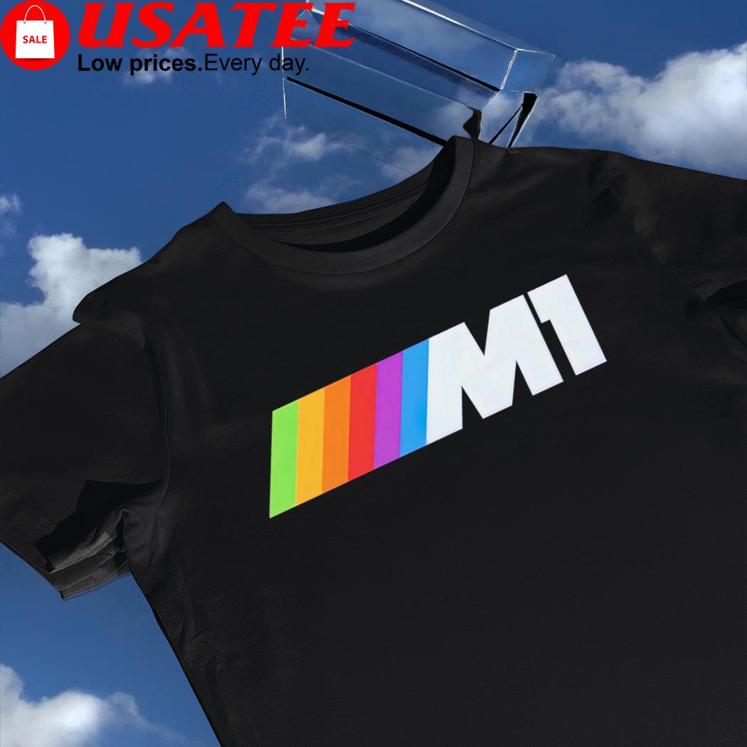 Apple M1 chip colorful logo shirt