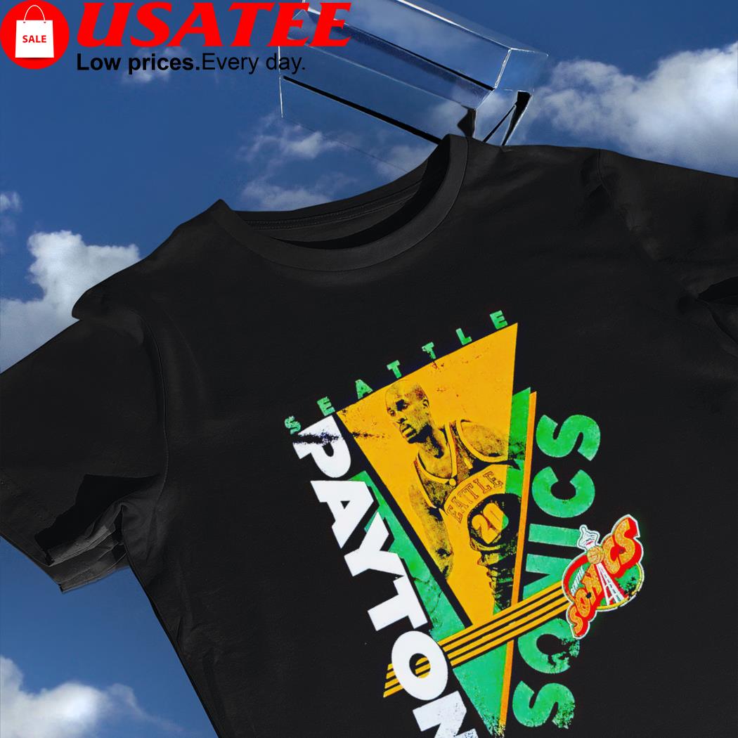 Gary Payton sonics basketball retro shirt