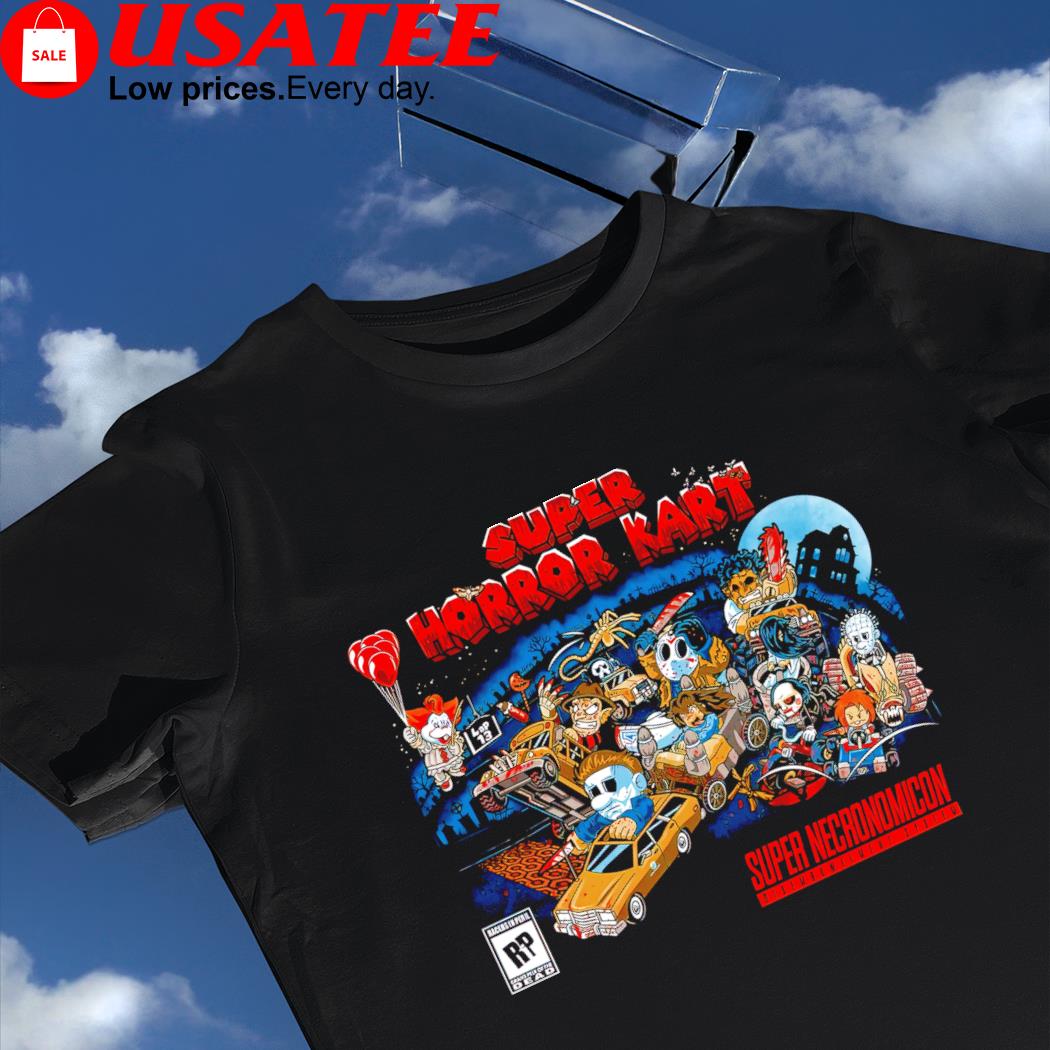 Horror Movie X Mario Kart Super Horror Kart Super Necronomicon shirt