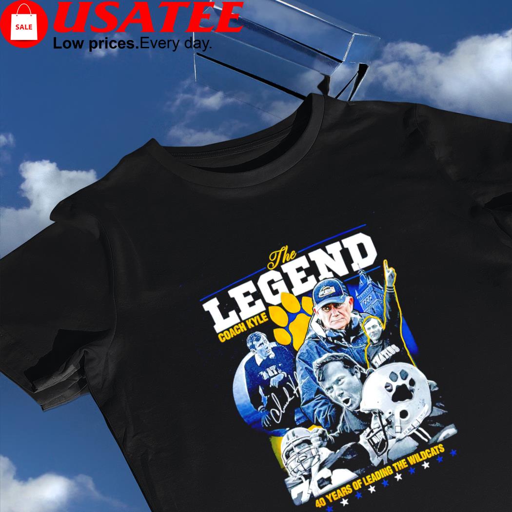 Ignatius Coach The Legend Coach Kyle signature 40 years of Leading the Wildcats photo shirt