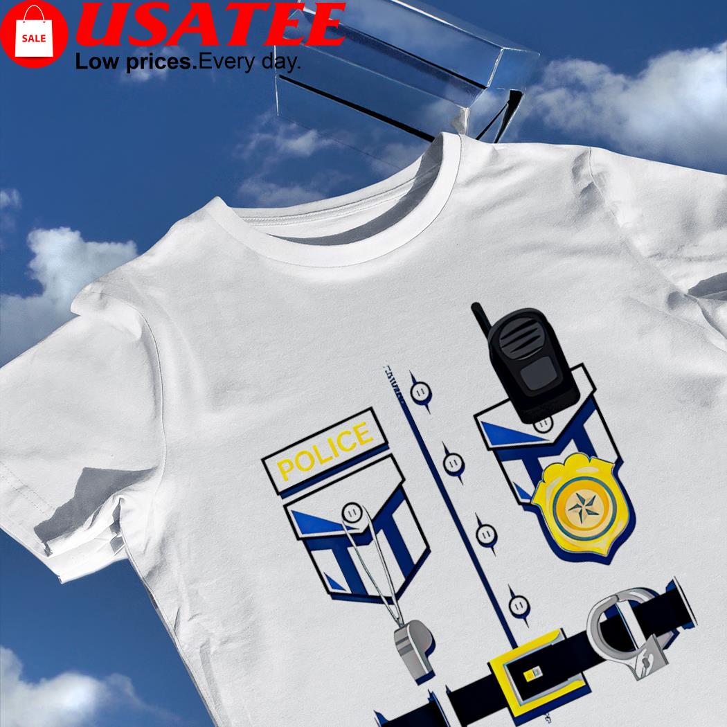 Kids Police officer Halloween outfit shirt