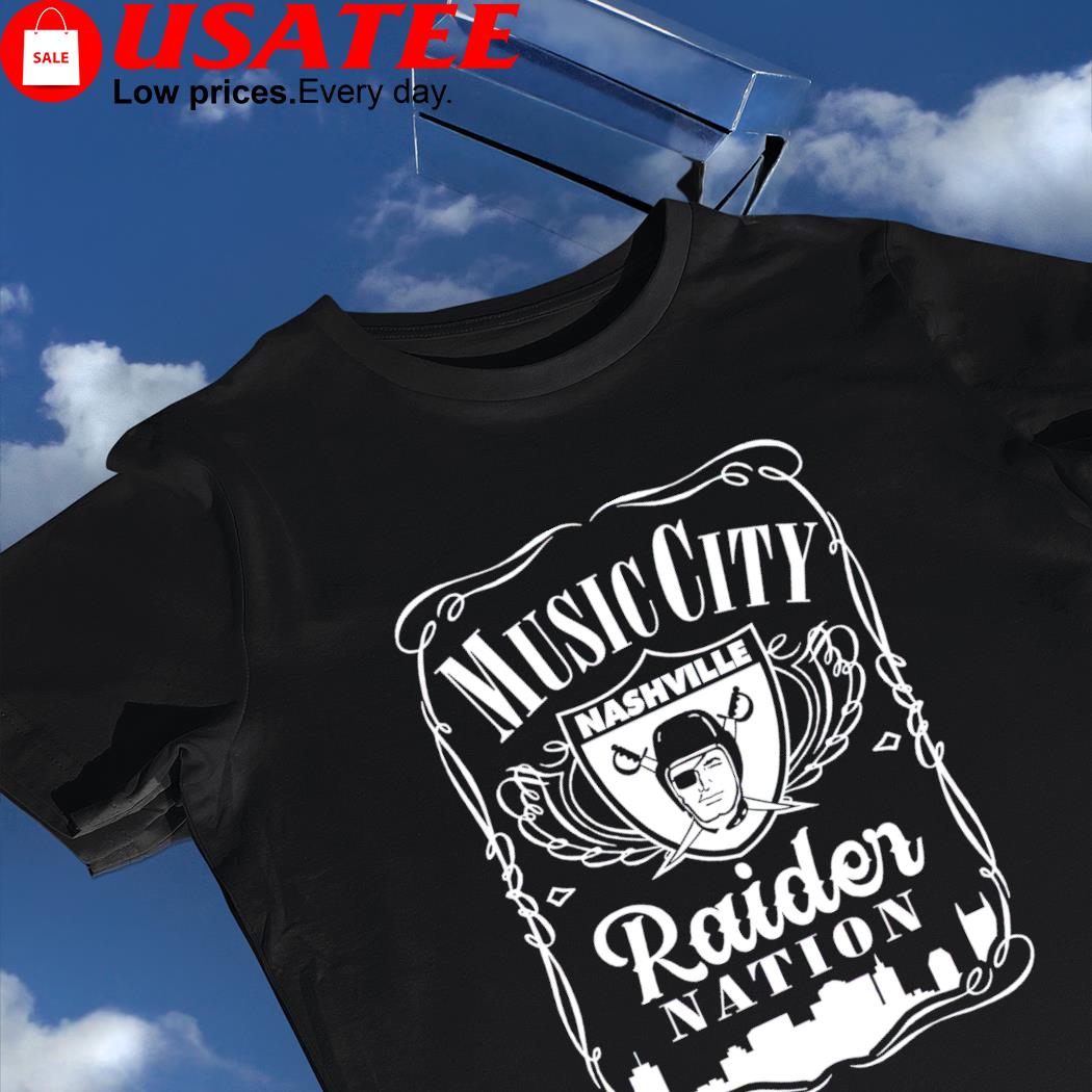 Las Vegas Raiders Music City Nashville Raider Nation logo shirt