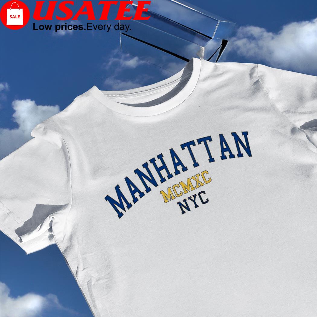 Manhattan NYC Varsity MCMXC logo shirt