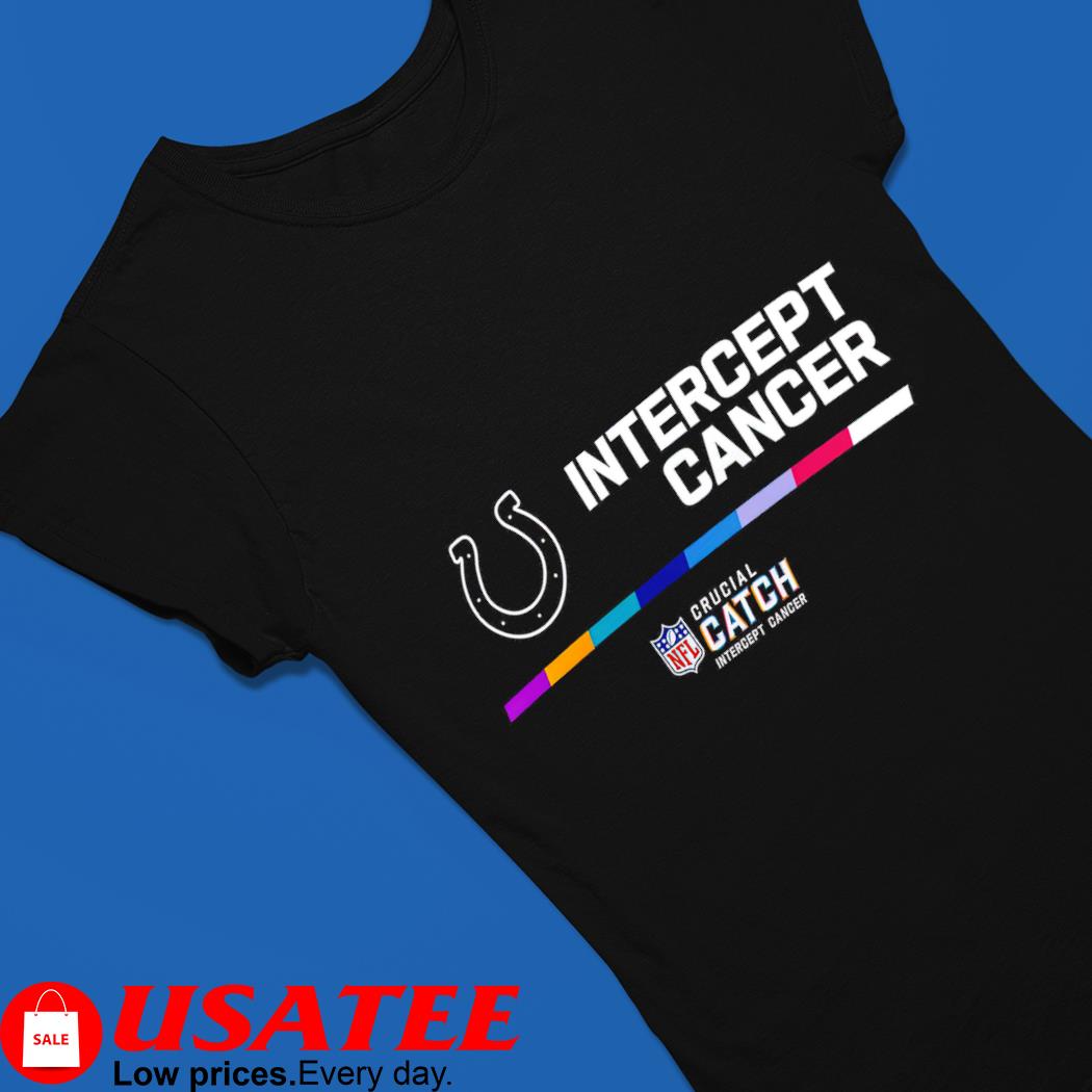 Indianapolis Colts intercept cancer nfl crucial catch shirt