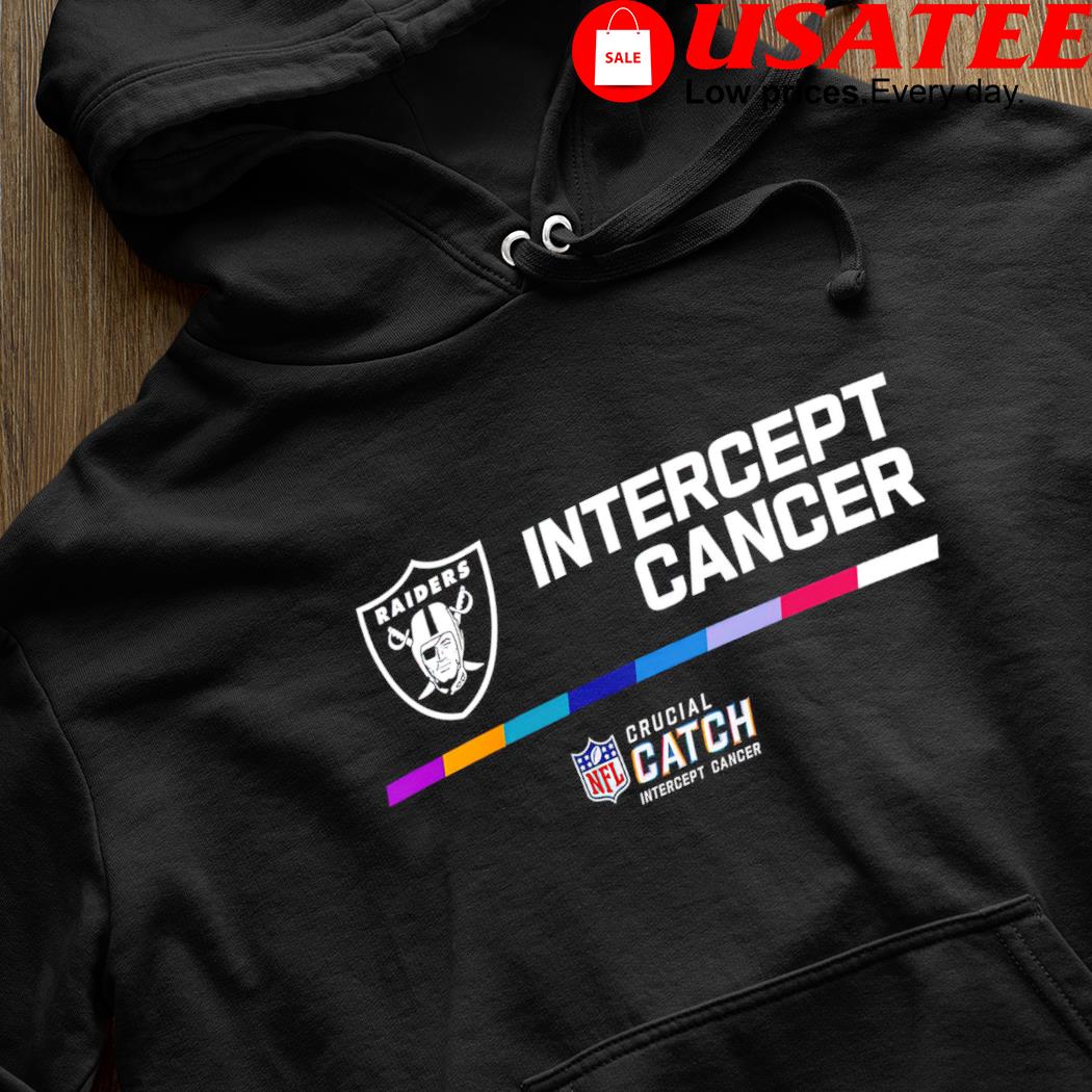 Original Las Vegas Raiders Intercept Cancer Crucial Catch