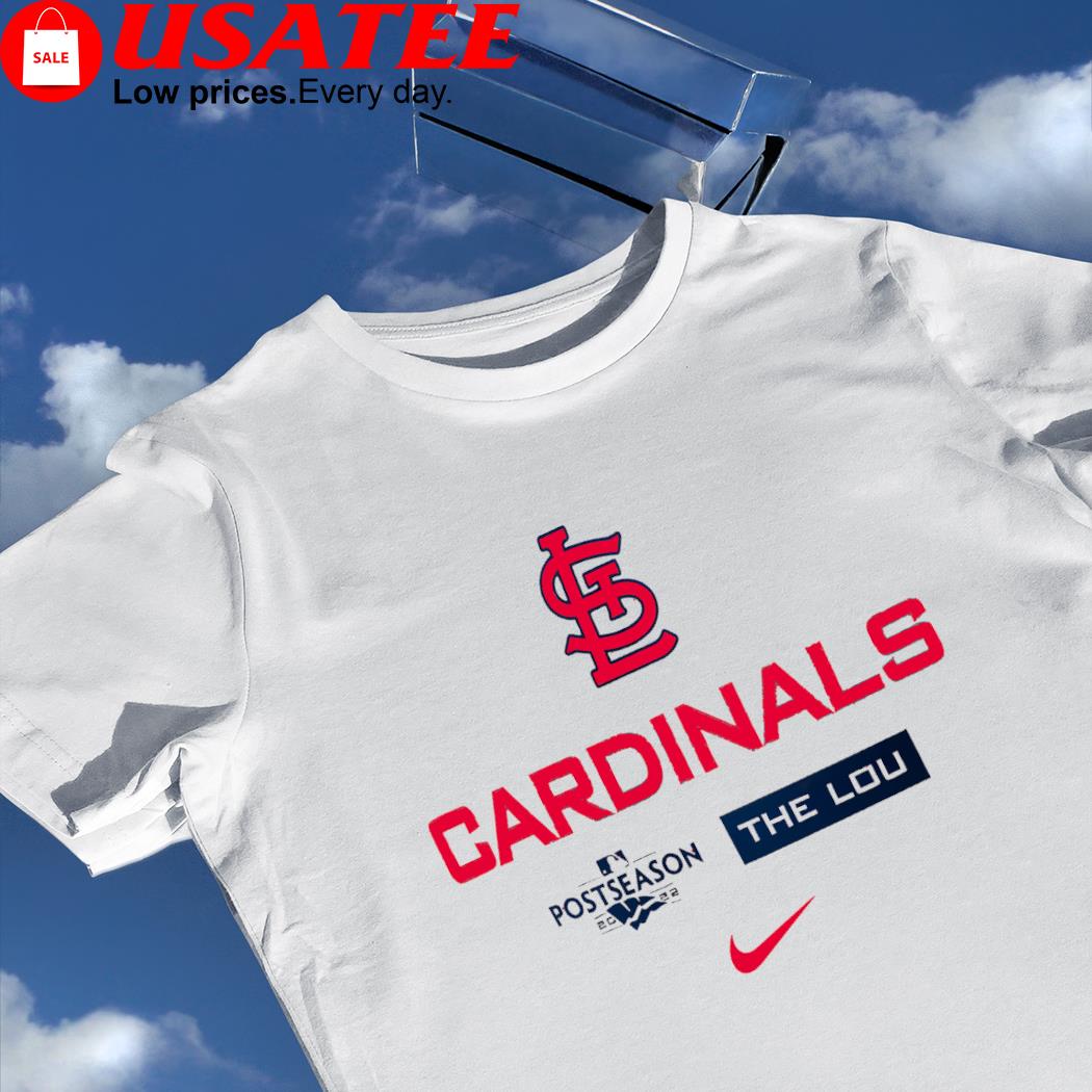 St. Louis Cardinals Nike 2022 Postseason Authentic The Lou shirt