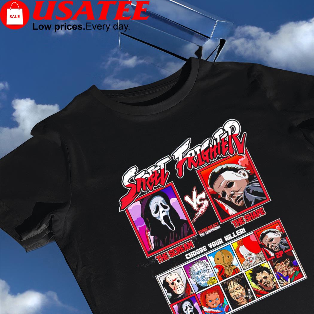 Street Fighter The Scream vs The Shape choose your killer shirt