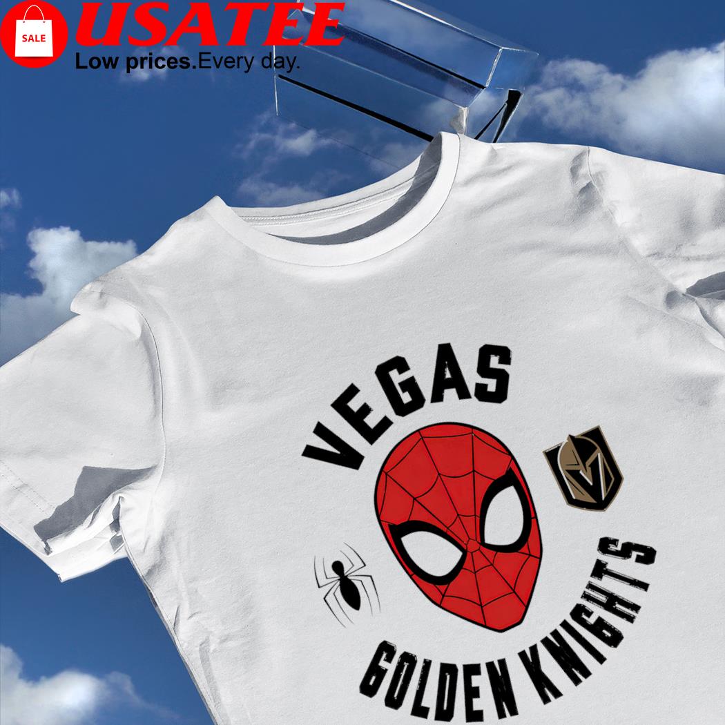 Vegas Golden Knights X Spidey Marvel Spider-Man face shirt