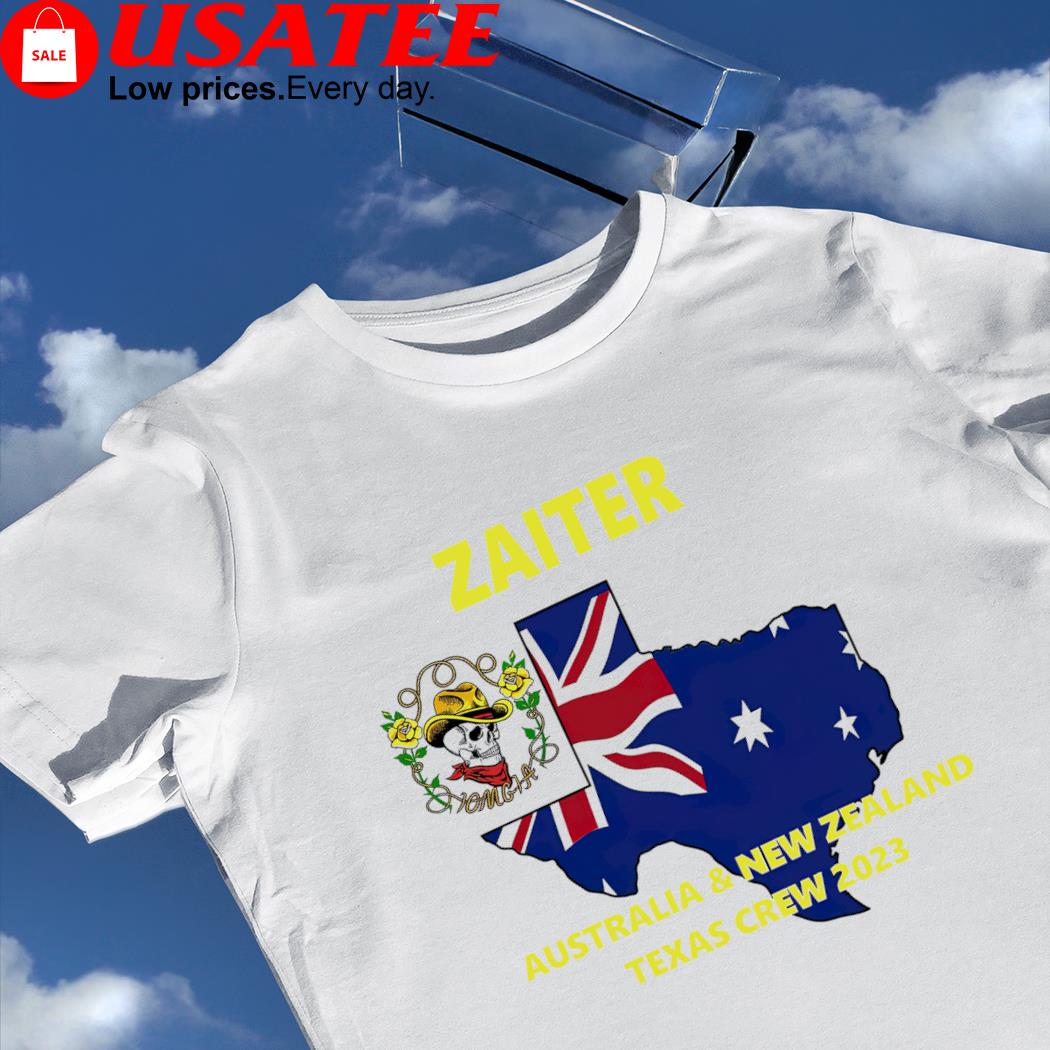 Zaiter Australia and New Zealand Texas Crew 2023 flag shirt