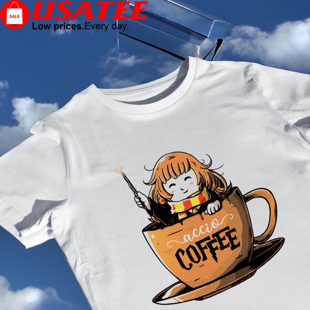 Harry Potter Accio coffee cool art shirt