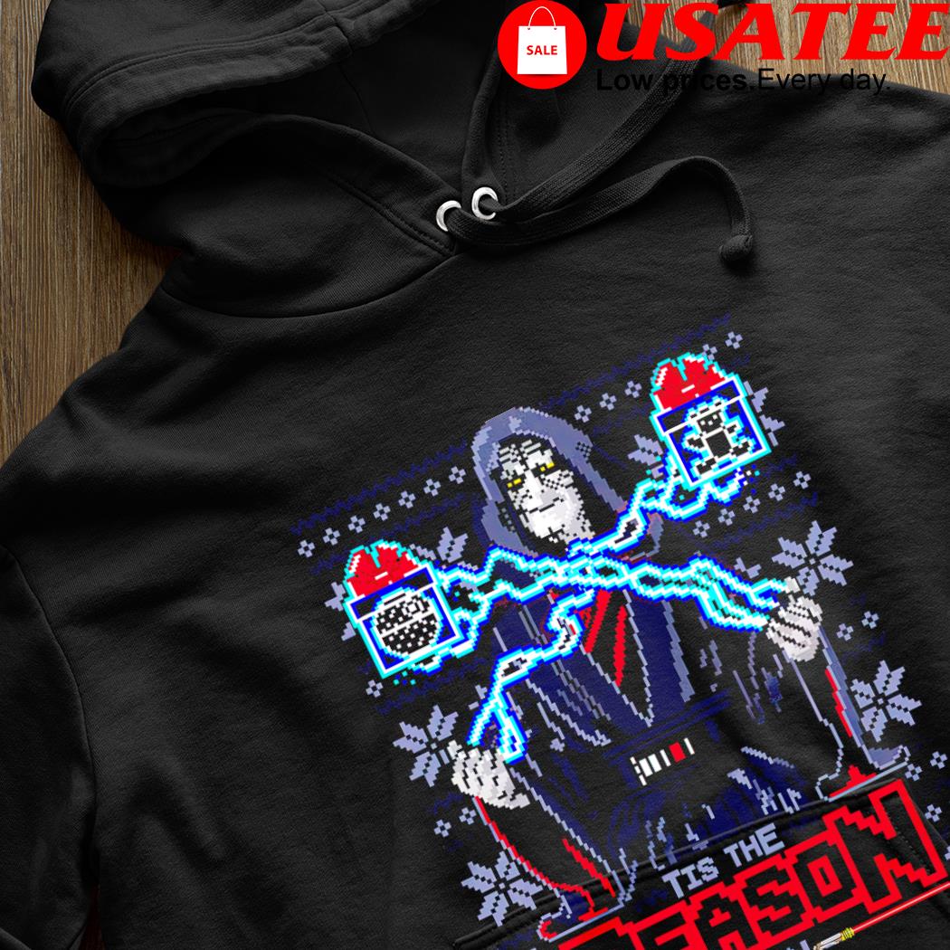 Star Wars Palpatine tis the Season then ugly Christmas s hoodie den