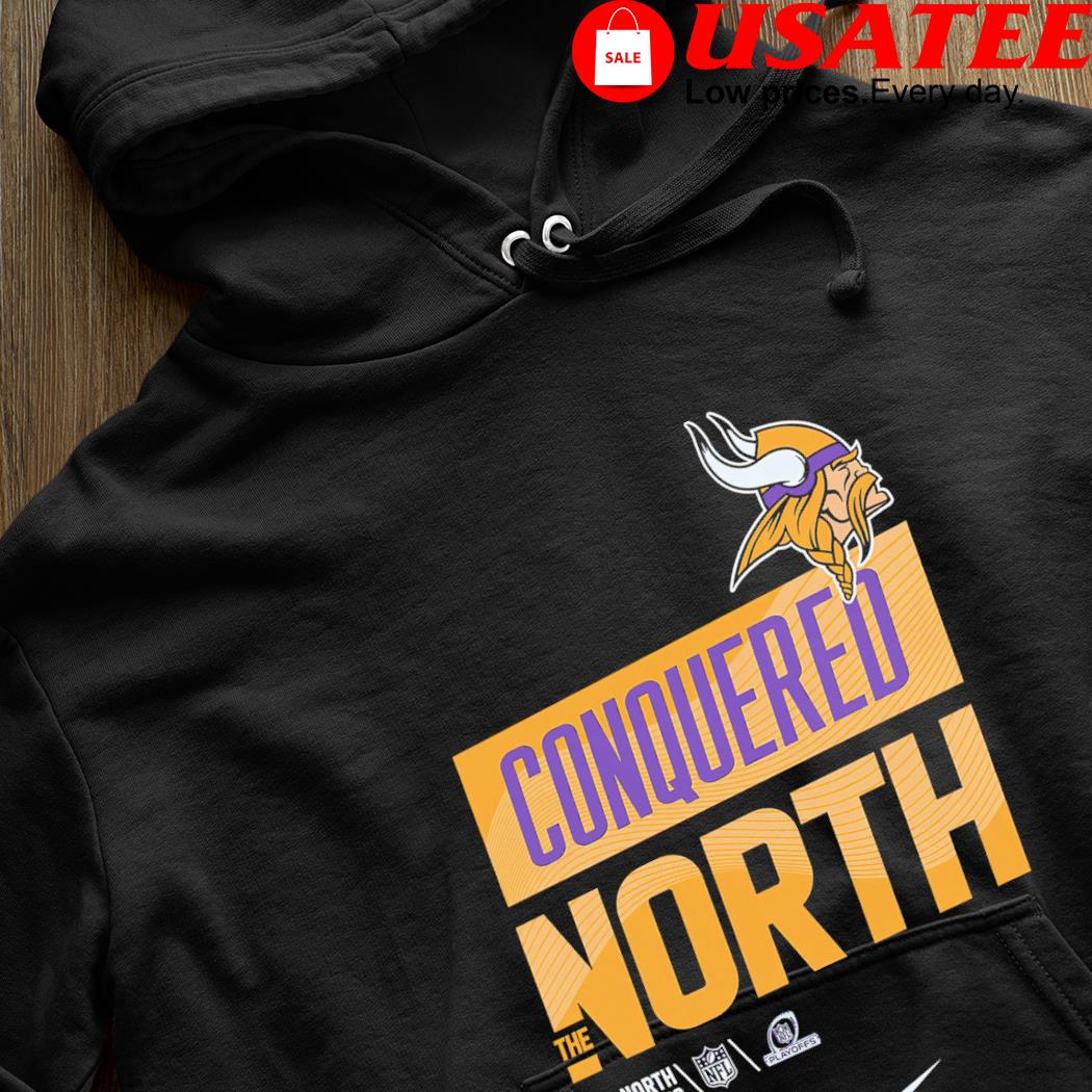 Minnesota Vikings Nike Conquered The North 2022 Nfc North Division  Champions Shirt Hoodie