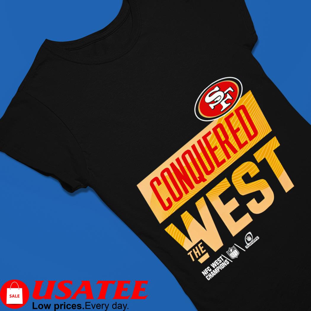 San francisco 49ers conquered west the nfc west champions shirt, hoodie,  sweater, long sleeve and tank top