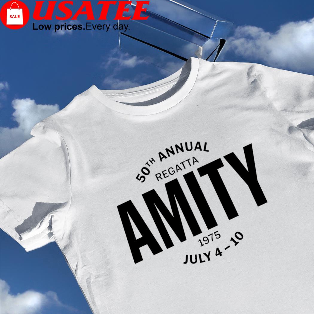 50th Annual Regatta Amity 1975 logo shirt