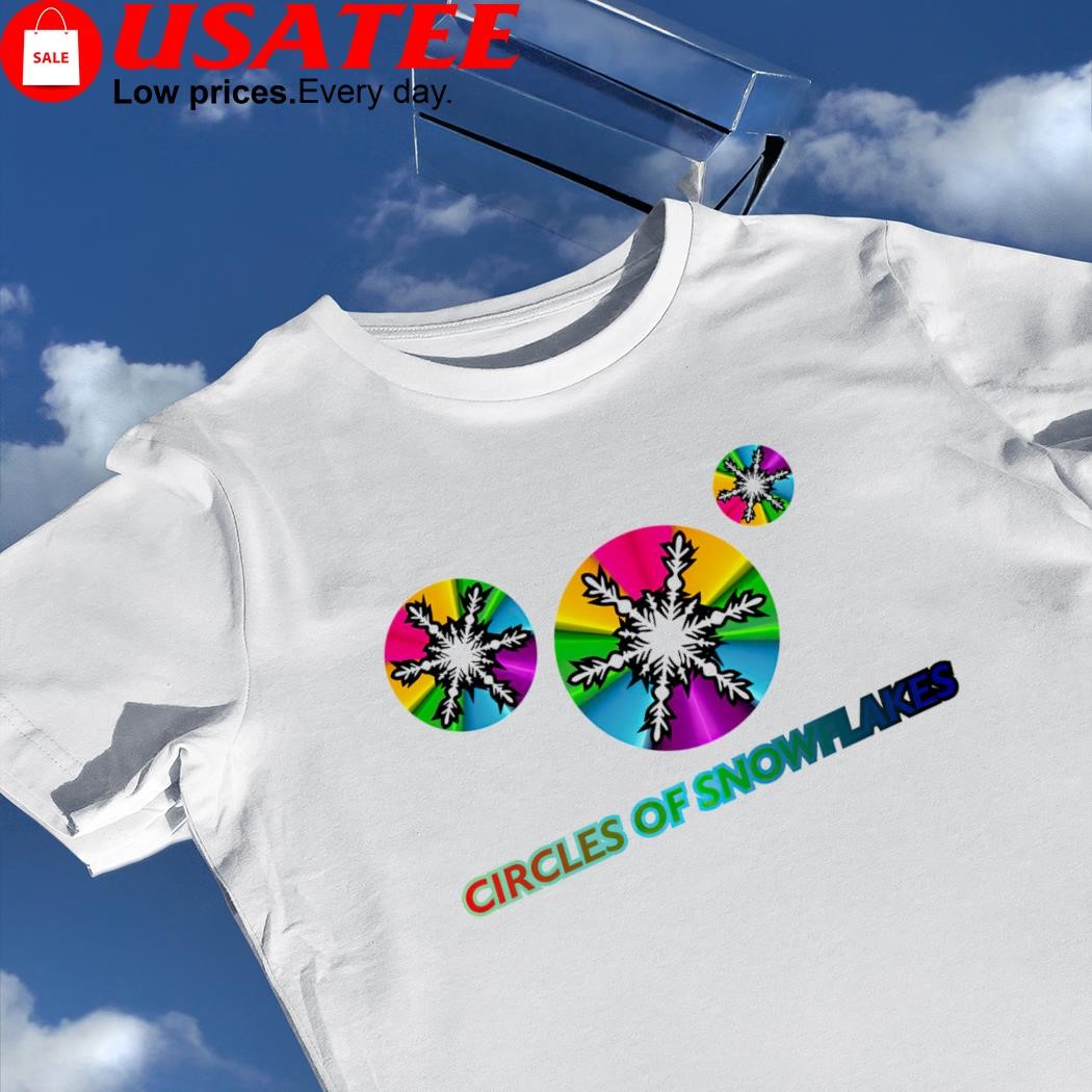 Circles of Snowflakes colorful shirt