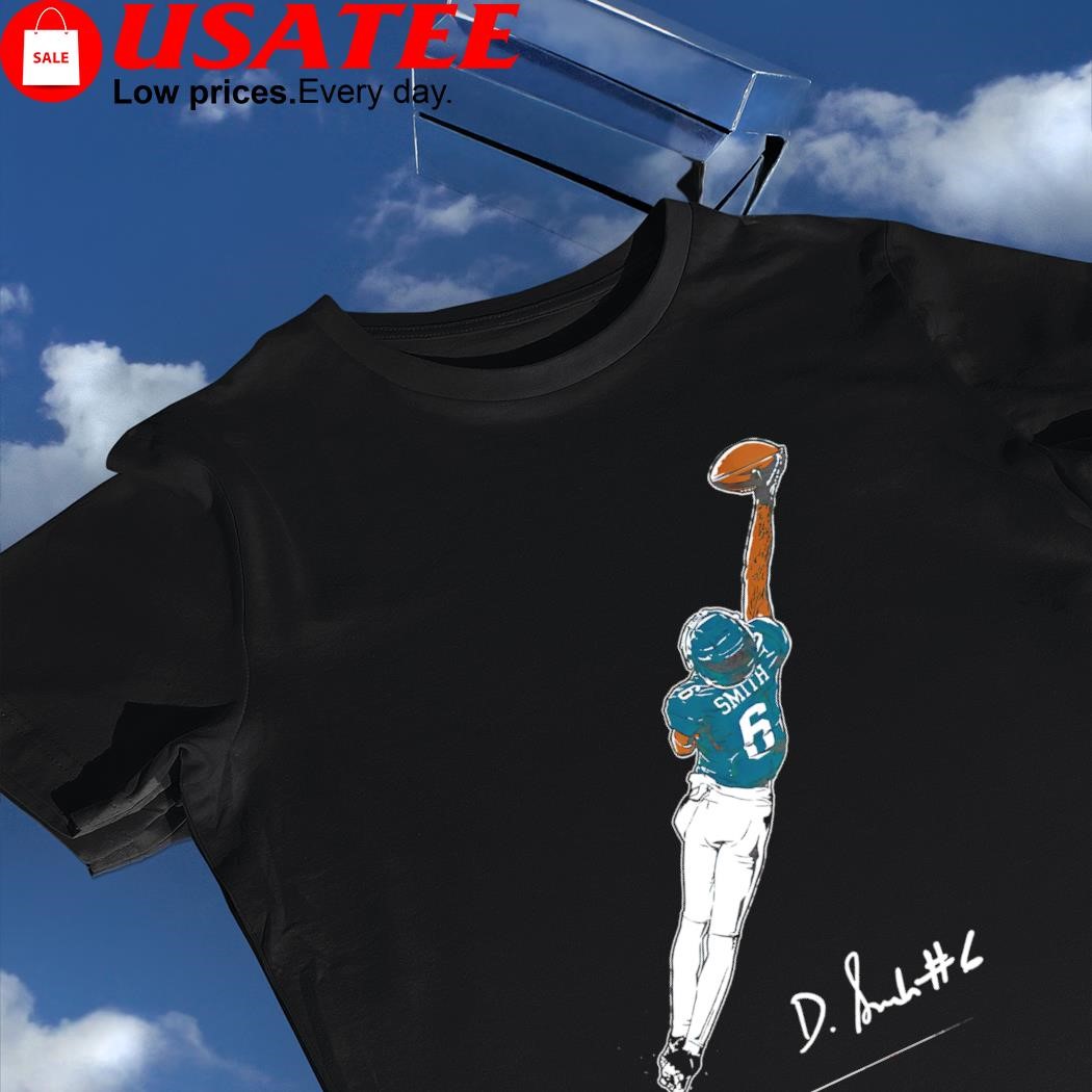 DeVonta Smith Philadelphia Eagles one hand signature 2023 shirt