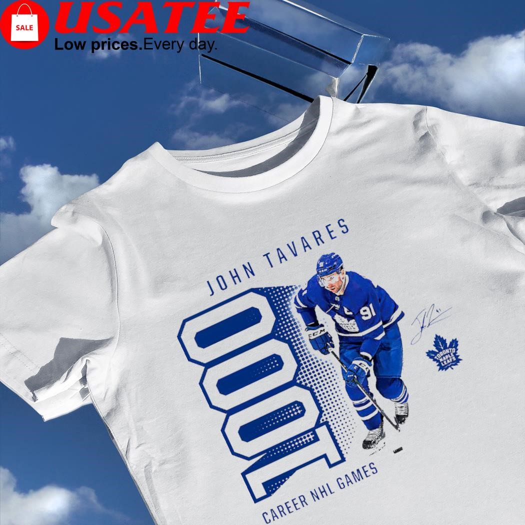 John Tavares Toronto Maple Leafs Branded 1000 career games signature shirt