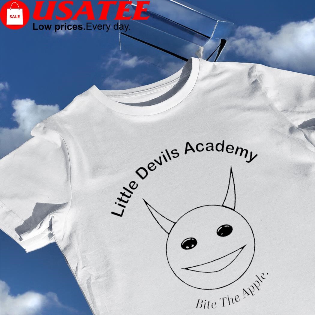 Little Devils Academy bite the apple art shirt