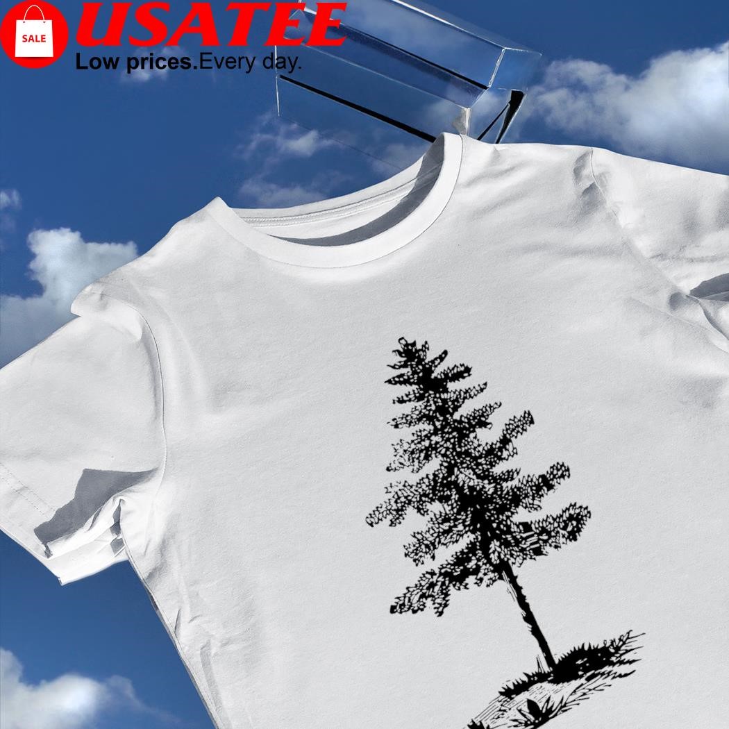 Tree Illustration Pen and ink line drawing art Pine tree Etching shirt