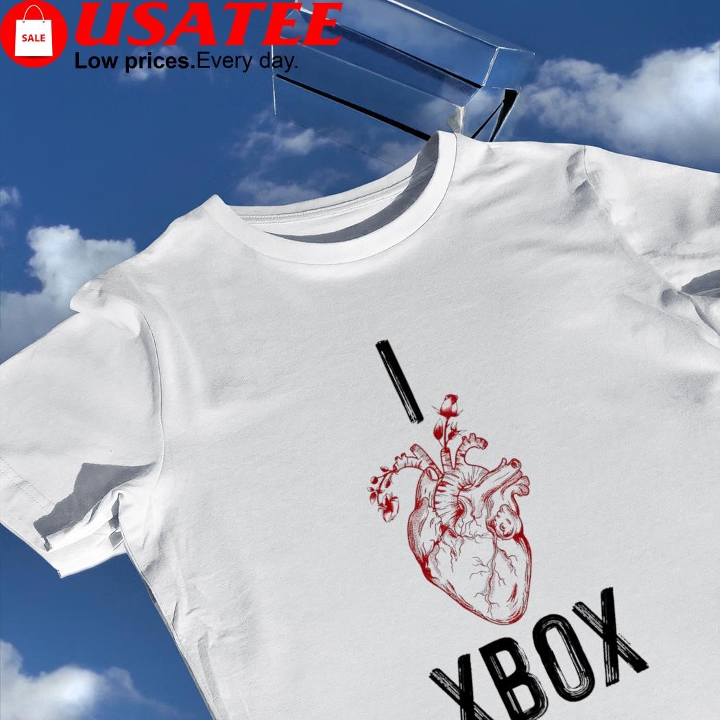 Xbox Valentine Heart Sherpa Blanket I love Xbox shirt
