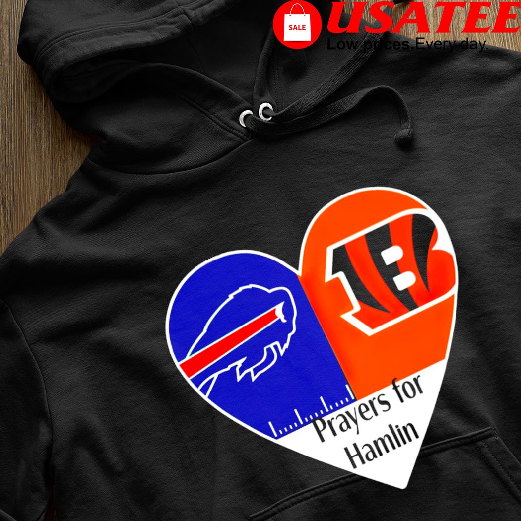 Buffalo bills and cincinnati bengals prayers for hamlin 2023 shirt, hoodie,  sweater, long sleeve and tank top