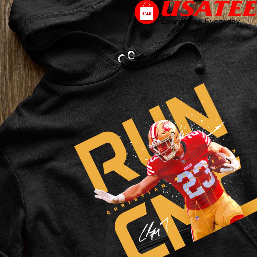 Run CMC Christian Mccaffrey #23 San Francisco 49ers T-Shirt Gift Fan S-3XL