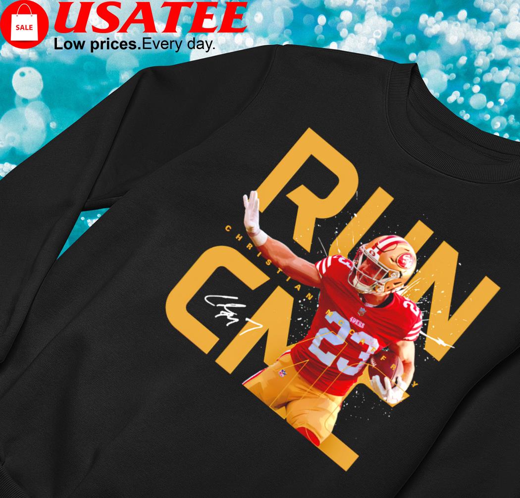 Christian McCaffrey San Francisco 49ers football signature Vintage shirt,  hoodie, sweater, long sleeve and tank top