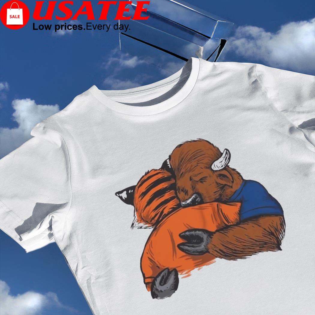 Billy Buffalo Mascot Hug Cincinnati Bengals Shirt