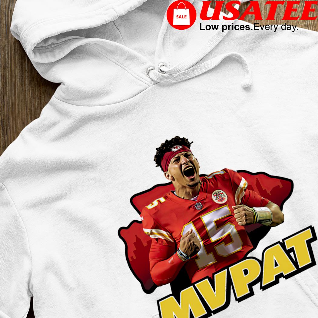 LONG SLEEVE RED Chiefs Patrick Mahomes Pic MVP T-shirt ADULT 