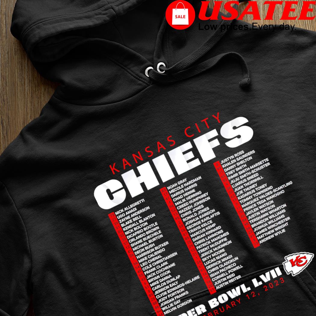 Kansas City Chiefs 2022 2023 AFC Champions Players names city shirt,  hoodie, sweater, long sleeve and tank top